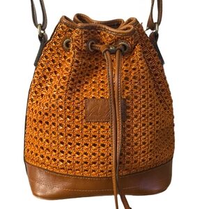 Patricia Nash Tan Woven Shoulder Bag